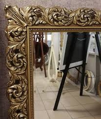 Antique Gold Wall Mirror Rustic Charm