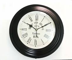 Black Antique Wooden Wall Clock