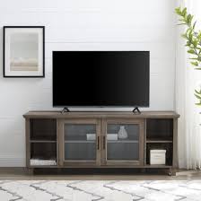 Theodore Wooden Tv Stand With 2 Glass