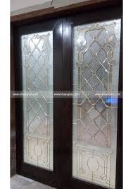 Hinged Decorative Designer Glass Door