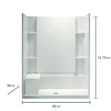 Rectangular Alcove Shower Kit