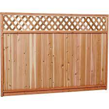 Premium Cedar Lattice Top Fence Panel
