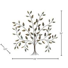 Homeroots Tree Of Life Metal Wall Decor