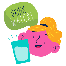 Drink Water Stickers Free Food And