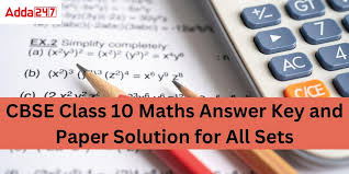 Class 10 Maths Answer Key 2023 Set 1 2