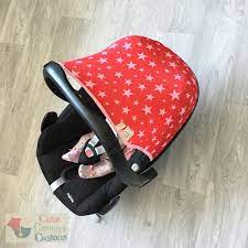 Red Car Seat Hood For Pebble Cabriofix