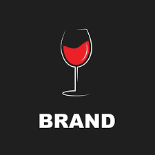Wine Logo Or Icon Emblem Label For Menu