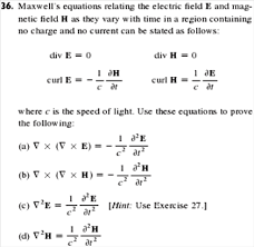 Equations Relating The Electric Field E