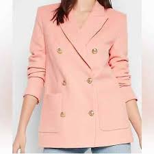 New Express Sz Small Pink Flannel Knit