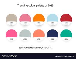 2023 In Rgb Trend Vector Image