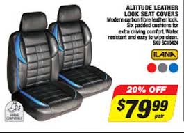 Altitude Leather Look Seat Covers Ilana