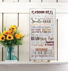 Buy Playroom Rules Sign Kids Room Sign