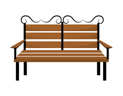 Park Bench Furniture Stock Vector By