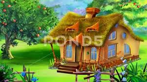 Fairy Tale Cartoon Garden House 07
