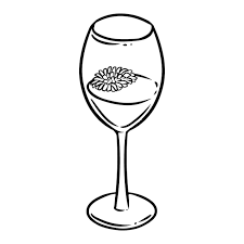 Dandelion Wine Cartoon Glass Icon