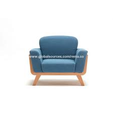 Fabric Oak Single Sofa Chair Is Modern
