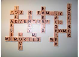 Scrabble Tiles For Family Names And