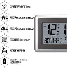 Atomic Digital Clock With Indoor