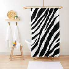 Shower Curtain Or Bath Mat Zebra