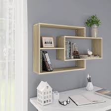 Visola Wooden Rectangular Wall Shelves