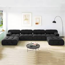 Square Arm 6 Seater Sofa