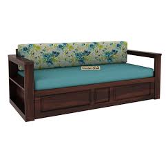 Buy Riota Sheesham Wood Sofa Bed With