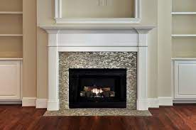 Mosaic Tiled Fireplace Contemporary
