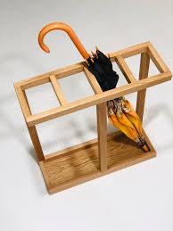 Wood Umbrella Holder For Entryway