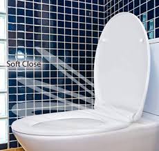 Soft Close Toilet Seat White Bathroom