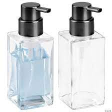 Mdesign Glass Refillable Foaming Soap