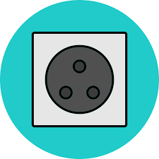 Wall Plug Generic Color Lineal Color Icon