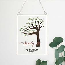 Personalized Hanging Glass Wall Decor
