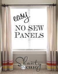 Easy No Sew Window Panels Shanty 2 Chic