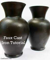 Faux Cast Iron Finish Craft Thyme In