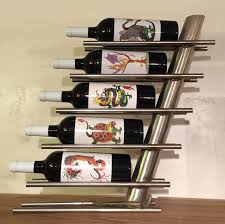 Modern Stainless Steel Wine Rack