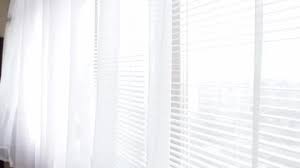 Closing Curtains In Home Stock Footage