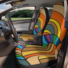 Buy Art Vibrant Car Seat Cover Funky