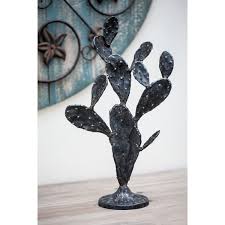 Decmode Eclectic 16 In Cactus Sculpture