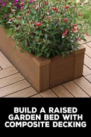 Raised Garden Bed With Composite Decking