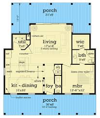 1 Story Cottage House Plan With Open