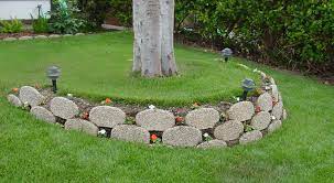 Concrete Retaining Wall Tree Rings