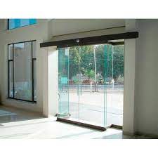 Hinged Plain Office Tempered Glass Door