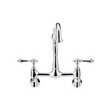 Wall Mount Bridge Kitchen Faucet With