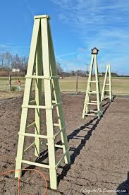 Diy Wooden Garden Obelisk