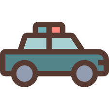 Police Car Undertone Color Icon