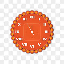 Roman Numeral Clock Vector Art Png