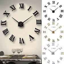 Luxury Mirror Wall Sticker Clock