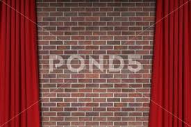 Background Of Red Brick Wall With Open