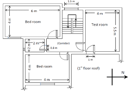 Layout Of The 1 St Floor House Building