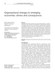pdf organizational changes in emerging